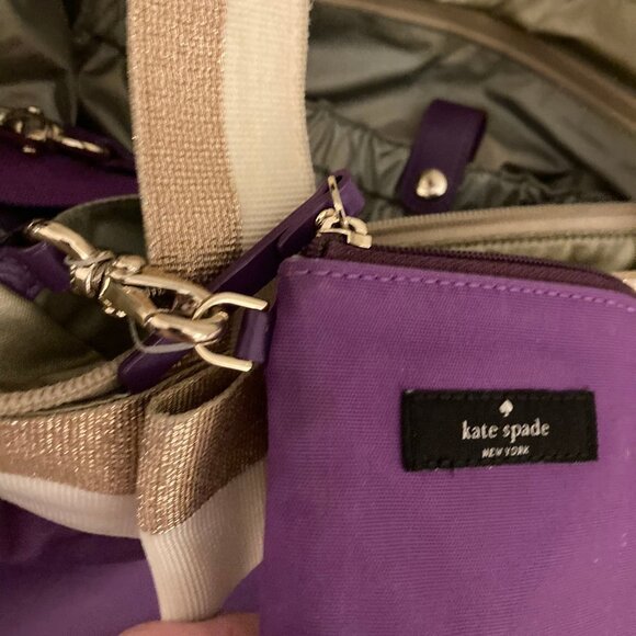 EUC Kate spade diaper bag with changing mat and nuk holder (All 3 parts!) - Picture 3 of 8